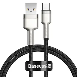 Дата кабель Baseus Cafule Metal USB to Type-C 66W (1m) (CAKF00010) Black