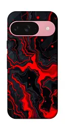 TPU чохол Demsky Black red marble для Google Pixel 9