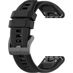 Ремінець DK CDK для Garmin Descent G1 22mm Silicone Sport Band Classic (015189) (black)