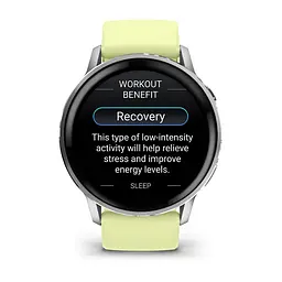 Смарт-годинник Garmin Venu 4 45mm Silver Bezel with Citron Silicone Band (010-03014-02) - мініатюра 5