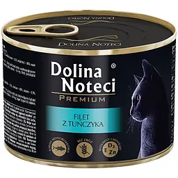 Вологий корм для котів Dolina Noteci Premium з філе тунця 185 г