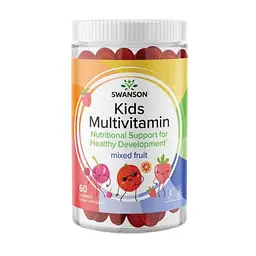 Мультивітаміни Swanson (Kids Multivitamin) - 60 желейок, mixed fruit