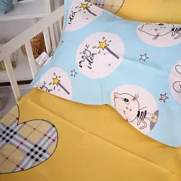Комплект постільної білизни MirSon Бязь Kids Time 20-0044 Cats and bunnies 143x210 см (2200009641008) - мініатюра 7