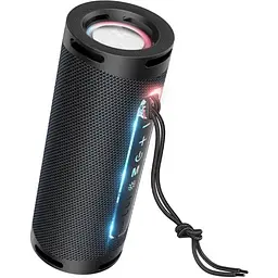 Портативна bluetooth колонка Hoco HC9 TWS з LED підсвічуванням чорний