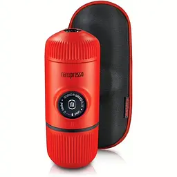 Еспресо-кавоварка Wacaco Nanopresso 18 барів 80 мл з чохлом Червоний