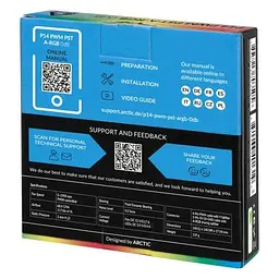 Вентилятор 140 мм, P14 PWM PST A-RGB, Black, 140х140х27 мм Arctic teh0028692 - мініатюра 6