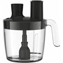 Блендер заглибний 8в1 Tefal Quickchef+ 1000 Вт чаша 800 мл чопер 500 мл кухонний комбайн 5в1 турборежим сіро-чорний (HB67G830) - мініатюра 2