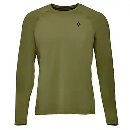 Лонгслів чоловічий Black Diamond M Alpenglow LS Crew XL Світлий хакі - мініатюра 5