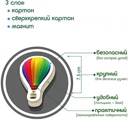 Набір магнітів Magdum Транспорт ML4031-17 EN - мініатюра 3