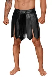 Чоловіча спідниця гладіатора Noir Handmade H053 Eco leather men's gladiator skirt, S, екошкіра - мініатюра 2