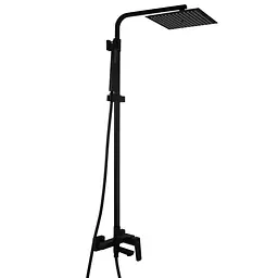 Душова система TOPAZ LEXI TL 21122-H57-BL чорна матова для ванної кімнати з поворотним виливом