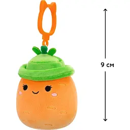 М'яка іграшка на кліпсі Squishmallows Морквинка Кароліна 9 см (SQCP00462) - мініатюра 7