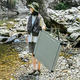 Стіл складаний Naturehike CNK2450JJ013 алюміній M (Сірий) - мініатюра 7