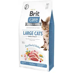 Сухий корм Brit Care Cat GF Large Power & Vitality для котів великих порід, качка і курка 7 кг (арт.171309)