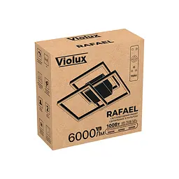 Світильник LED smart RAFAEL+пульт 100W 3000-5000K IP20 прямокутний чорний Violux ( 220975 ) - мініатюра 9