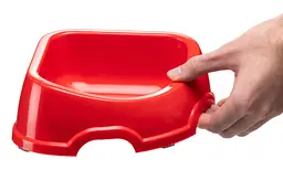 Миска для собак та котів Ferplast Party 20 пластикова кутова червона 24x21x7 см 500 мл 71120099 - мініатюра 4
