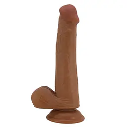 Фалоімітатор з мошонкою PRETTY LOVE TALLEN 8.7(220mm) Sliding Skin Series TPR, Suction base PRETTY LOVE BW-008117LP 102656 - мініатюра 8