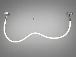 Стельова люстра LED Diasha 9610-1500CH Мотузка, 17W, срібна, сучасний стиль для вітальні, кухні, офісу - мініатюра 2