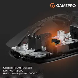 Мишка GamePro Genesis Spider Wireless/Bluetooth/USB Black (GM870B) - мініатюра 7