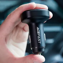 Автомобільний зарядний пристрій Acefast B3 USB/2 Type-C QC PD 66W чорний - мініатюра 4