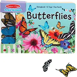 М'яка книга Melissa & Doug з ігровими фігурками метеликів (MD31281)