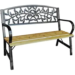 Садова лавка GARDEN LINE FOSSY з декорованою спинкою