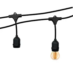 Гірлянда TWIST патрон 10хЕ27 5м IP65 чорний VIOLUX ( 950012 )