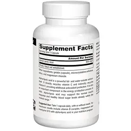 Альфа-ліпоєва кислота Alpha Lipoic Acid 600 mg 30 капсул Source Naturals vit0006600 - мініатюра 2