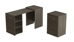 Стіл-тумба трансформер Смарт 1/2 Ferrum-decor 750x1450x600 ДСП Дуб Сонома Трюфель 16 мм (FRD-105078)