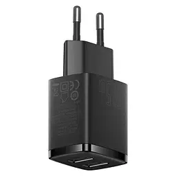Мережевий зарядний пристрій Baseus Compact Charger 2U 10.5W Black (CCXJ010201) [74461] - мініатюра 4