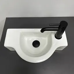 Умивальник VBI Rimella white накладний підвісний VBI-015618, Білий - мініатюра 2