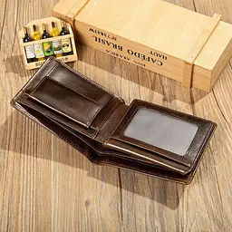Портмоне шкіряне компактно 20240 Vintage коричневий - мініатюра 10