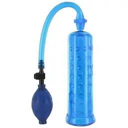 Вакуумна помпа XLsucker Penis Pump Blue для члена довжина до 18 см діаметр до 4 см
