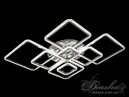 Люстра стельова LED Diasha A8160/8HR, 235W, 3200K-6500K, хром, хай-тек стиль