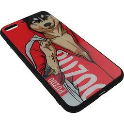 Чохол-накладка PUZOO Glass Printing with TPU Yuppie iPhone 7 Plus /8 Plus Red Du - мініатюра 3