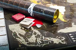 Скретч карта світу у тубусі подарункова My Map Chocolate edition - мініатюра 6