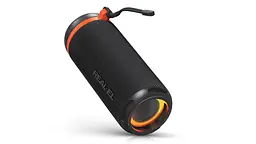 Колонка портативна 2.0 Real-El X-7011 Black, 2 x 5 Вт, пластиковий корпус, Bluetooth, USB - А/USB - C, RGB підсвічування, живлення від акумулятора, вбудований мікрофон, 86 дБ, 1800мА*год, час роботи 10 год (EL121600026) - мініатюра 3