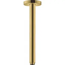 Кронштейн для верхнього душу Hansgrohe зі стелі S 300 мм Polished Gold Optic 27389990 Золотий
