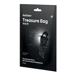 Мішечок для зберігання іграшок Satisfyer Treasure Bag M Black Satisfyer IG059495; SX0546 98419 - мініатюра 3