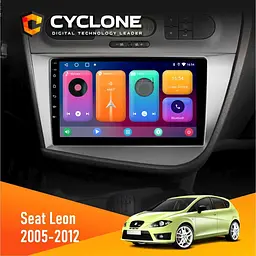Штатна магнітола Seat Leon 2005-2015 Cyclone C9-001 2x32 CPL Cyclone (НФ-00003361)