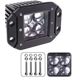 LED Додаткова Фара 120x90x60 мм SPORT (4ledx3w) 6000К 9-36V (K1212FC-4D S)
