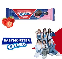 Печиво Oreo BabyMonster Strawberry Creme 110.4г - мініатюра 4