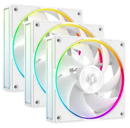 Вентилятор 120 мм, AF-127-ARGB-W TRIO, White, 3 шт ID-Cooling teh0028668