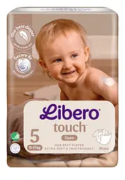 Підгузник дитячий Libero Touch 5 (11-17 кг) 30 шт. (101517)
 - мініатюра 2
