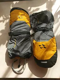 Верхівки Rab Expedition 8000 Mitts L Сірий-Жовтий - мініатюра 3