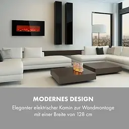 Електричний камін Klarstein Lausanne Long 1600 Вт 40 м² (10034251) - мініатюра 7