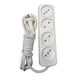 Подовжувач ECO (MAX 1800 Вт, 100% мідь) 4 гнізда 3М без заземлення LU-7343 ТМ LUMANO