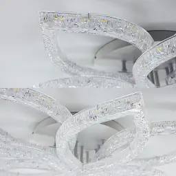 Керована світлодіодна люстра ESLLSE PELUSTKA ICE 100 Вт 745x120 мм Біла - мініатюра 8