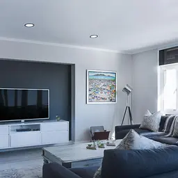LED світильник Back вбудований круглий VIDEX 20W 5000K Black - мініатюра 4