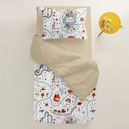 Набір наволочок Cosas Traveling animals 40х60 см теракотовий (SetPillow_AnimalsRoad_40x60) - мініатюра 4